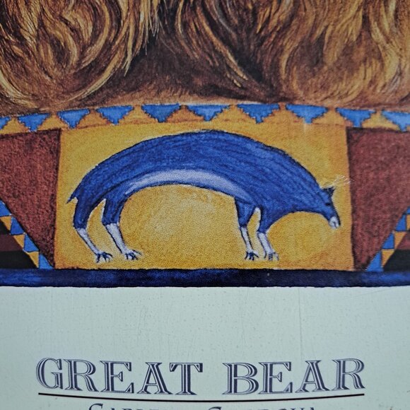 Great Bear Native American Art - Vintage 1995 Poster Print - Picture 3 of 4